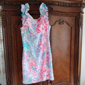 Lilly Pulitzer Pink and Blue Mini Dress